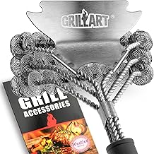 Photo 1 of GRILLART Grill Brush and Scraper Bristle Free - Safe BBQ Brush for Grill -Stainless Grill Grate Cleaner - Safe Grill Accessories for Porcelain/Weber Gas/Charcoal Grill - Gifts for Grill Wizard/Men/Dad
