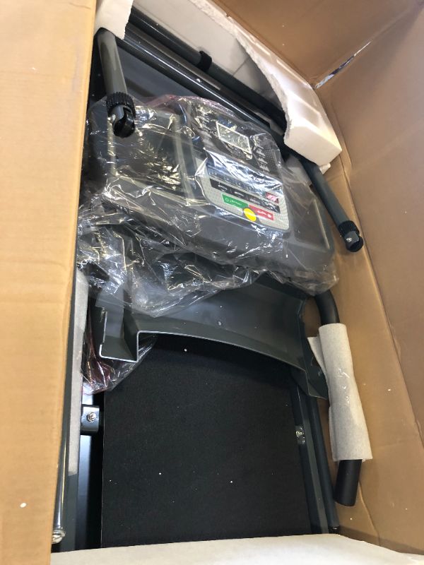 Photo 1 of SereneLife - Electric Folding Treadmill Exercise Machine - Smart Compact Digital Workout Fitness Trainer w/ Bluetooth App Sync, Manual Incline Adjustment, For Walking, Running, Gym