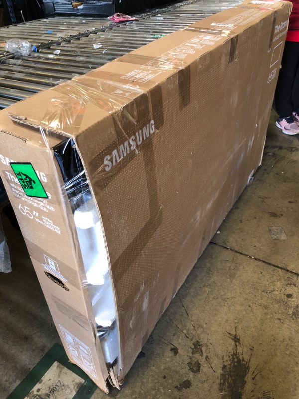 Photo 1 of Samsung 65-Inch Class QLED 4K LS03D The Frame Series Quantum HDR Smart TV w/Dolby Atmos, Art Mode, Anti-Reflection, Customizable Frame, Slim Fit Wall Mount with Alexa Built-in (QN65LS03D, 2024 Model)