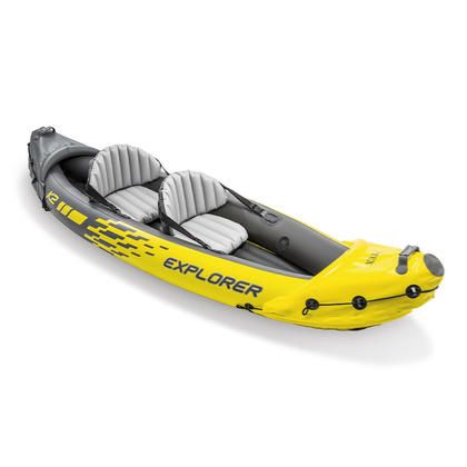 Photo 1 of Intex Explorer K2 2-Person Inflatable Kayak Set with Oars and Air Pump, Yellow