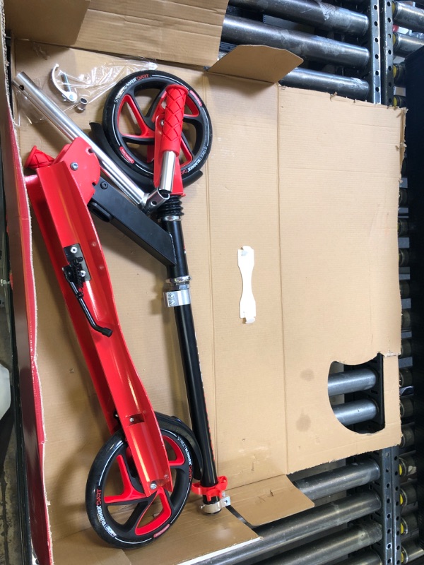 Photo 1 of Street Runner Dart - Big Wheel Scooter for Kids 6 Years and up, Kick Scooter for Adults Teens, Height Adjustable Lightweight Foldable with Shock Absorption, 250lb Weight Capacity
