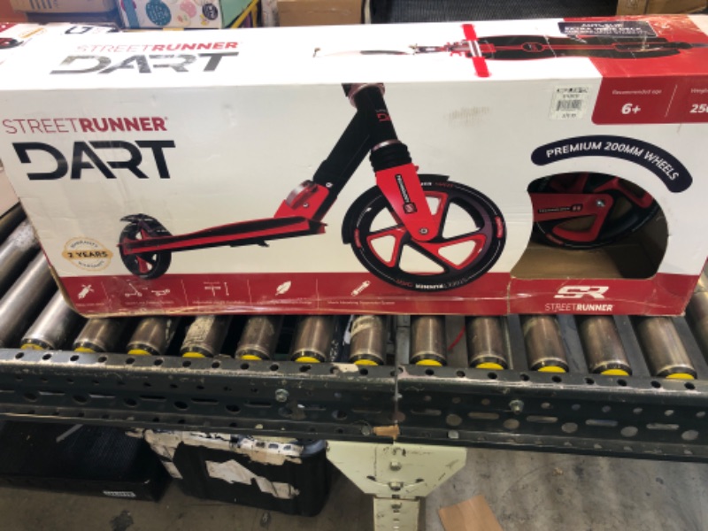 Photo 1 of Street Runner Dart - Big Wheel Scooter for Kids 6 Years and up, Kick Scooter for Adults Teens, Height Adjustable Lightweight Foldable with Shock Absorption, 250lb Weight Capacity