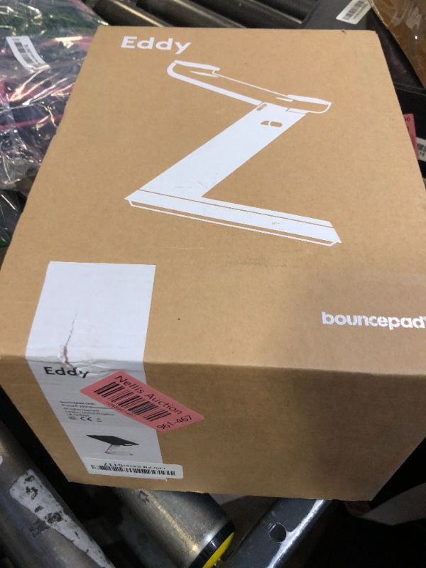 Photo 1 of Bouncepad Eddy Tablet & iPad POS Stand | iPad Stand for Business | Compatible with Most 7-13" Tablets | Strong Aluminium iPad Kiosk Stand | iPad Table Mount Tablet Kiosk | iPad Register Stand | White
