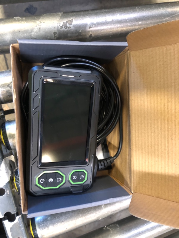 Photo 1 of Endoscope Camera with Light, 4.3" Inspection Camera, 1920P HD Borescope with 8 LED Lights, IP67 Waterproof Snake Sewer Tools, 16.4ft Semi-Rigid Drain Endoscope Cool Gadget (Green)