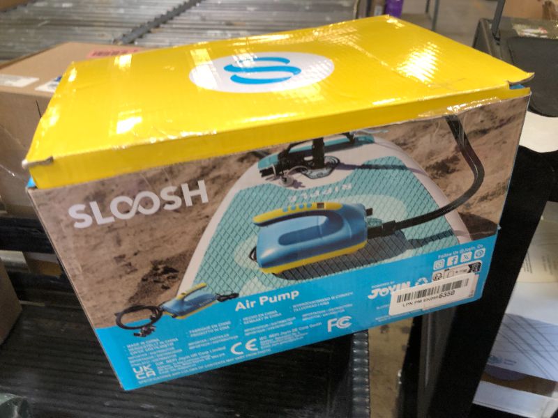 Photo 1 of SLOOSH Electric Paddle Board Pump, 20 PSI High-Pressure Dual-Stage Inflation SUP Air Pump with Auto-Off Function, 12V DC Car Connector for Inflatable Paddle Boards, Kayaks, Boats, and Air Mattresses