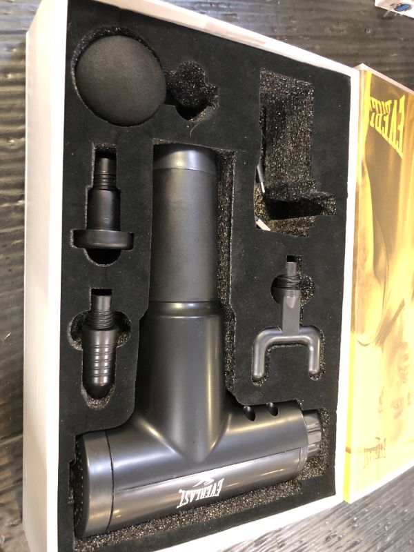 Photo 1 of Everlast Vibrating Massager Percussion Massage Gun 4 Head Cradles 
