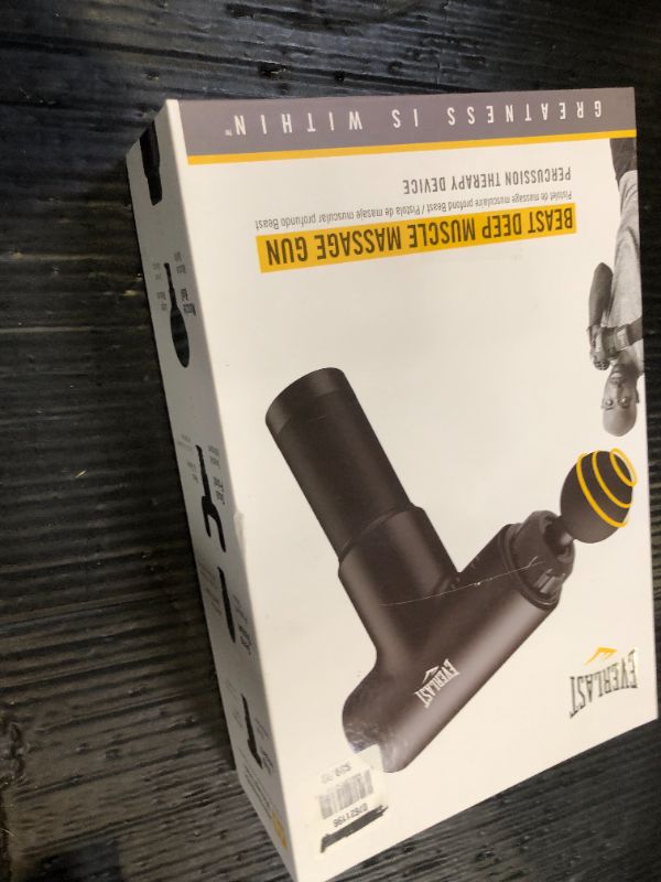 Photo 1 of Everlast Vibrating Massager Percussion Massage Gun 4 Head Cradles 
