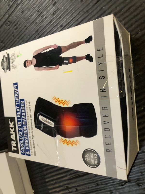 Photo 1 of TRAKK Heating Massaging Knee & Elbow Brace and Wrap- Rechargeable Multiple Mode Pain Relief