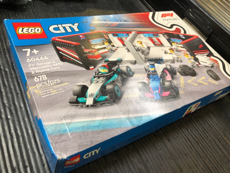 Photo 1 of LEGO City F1 Garage & Mercedes-AMG & Alpine Cars Toy - Model Race Car Building Toy and Portable Playset for Kids, Boys and Girls, Ages 7+ - F1 Collectible for Fans - Gift Idea for Birthdays - 60444