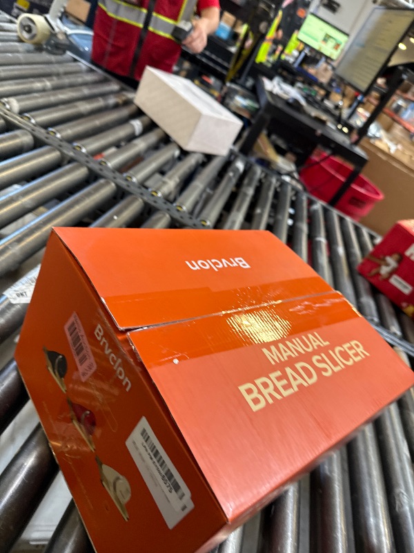 Photo 1 of Manual Bread Slicer for Homemade Sourdough Bread, Adjustable Thickness&Evenly Slicing, Hand Crank Bread Slicer with Scale Line and Suction Cup, Serrated Blade Design, Patent:USD105861