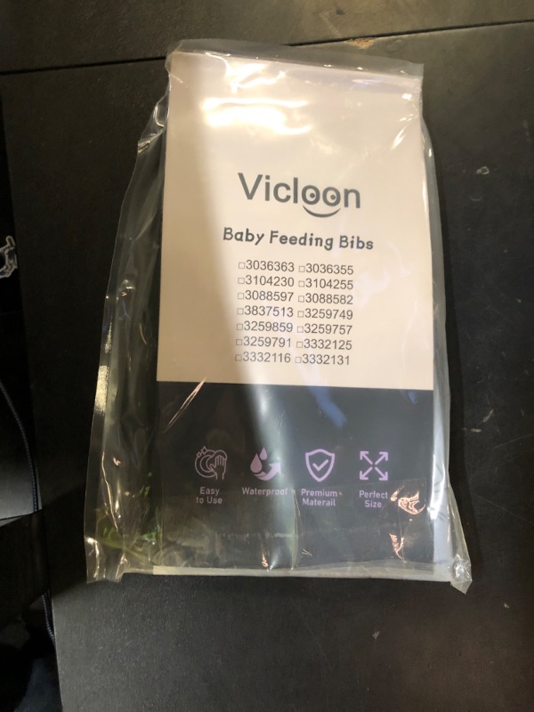 Photo 1 of Vicloon Coverall Baby Feeding Bib, Weaning Bib Attaches to Highchair and Table, Long Sleeves Bib with Waterproof, Comfortable,Machine Washable, Baby Bib For 6 Month to 3 Years Old (Blue)
