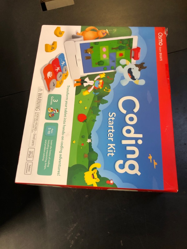 Photo 1 of Osmo - Coding Starter Kit for iPhone & iPad-3 Educational Learning Games-Ages 5-10+ Learn to Code, Basics Puzzles-STEM Toy-Logic, Fundamentals(Osmo iPad/iPhone Base Included)