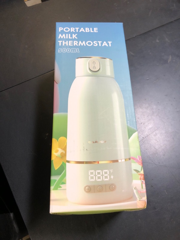 Photo 1 of Cordless Portable Bottle Warmer, 17oz Big Capacity Travel Warmer for Breastmilk and Baby Formula, Fast Heating Milk Warmer for Baby with 2Hours Super Fast Charging,149? Pasteurization Function