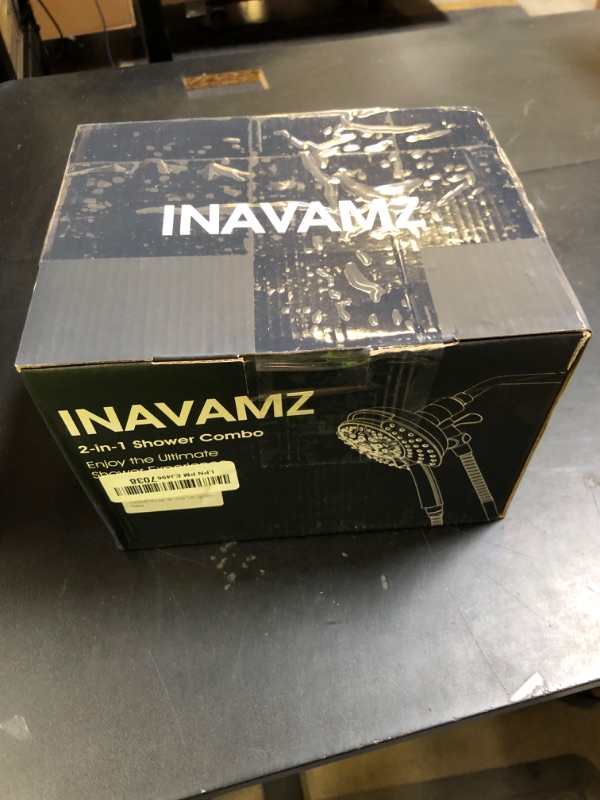 Photo 1 of INAVAMZ Shower Heads with Handheld Spray Combo: 7.2" Rain Shower Head & Handheld Shower Head 2-IN-1 Shower Head with 60" Rotatable Stainless Steel Hose, Shower Trim Systems