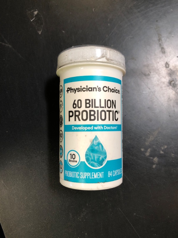 Photo 1 of Physician's CHOICE Probiotics 60 Billion CFU - 10 Strains + Organic Prebiotics - Immune, Digestive & Gut Health - Supports Occasional Constipation, Diarrhea, Gas & Bloating - for Women & Men - 84ct (BB 05/28/2027)