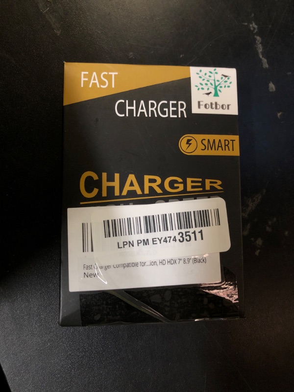 Photo 1 of Fast Charger Compatible for Fire UL Listed AC Adapter 2A Rapid Charger with 6.6Ft Micro-USB Cable for All-New Fire 7 HD 8 10 Plus Tablet, Kids Pro, Kids Edition, HD HDX 7” 8.9” (Black)