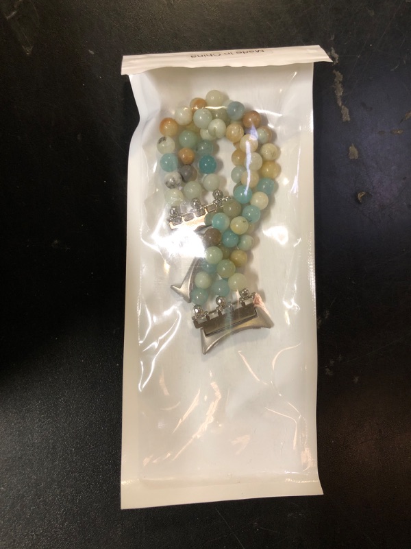 Photo 1 of C&L Accessories Compatible with Google Google Pixel Watch/Pixel Watch 2 Band/Pixel Watch 3 41mm Band for Women Men, Beaded Gemstone Adjustable Handmade Bracelet (Amazonite)