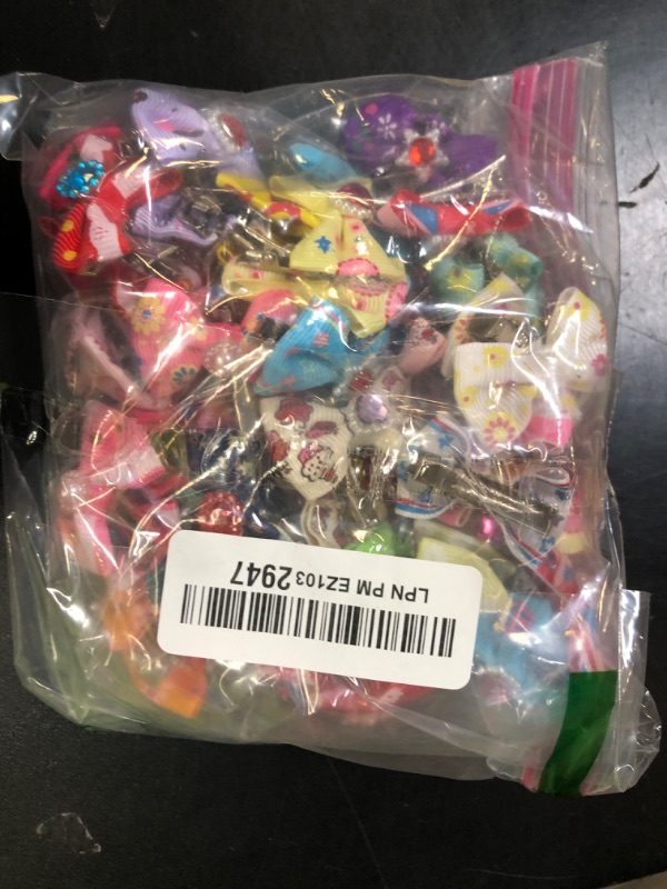 Photo 1 of Petbuy 60Pcs Puppy Dogs Hair Clips with Metal Clips, Rhinestone Tiny Bowknot Hair Bows for Cat Puppy Party Birthday, Handmade Hair Accessories Pet Grooming, 30Pairs (Mixed Colors)
