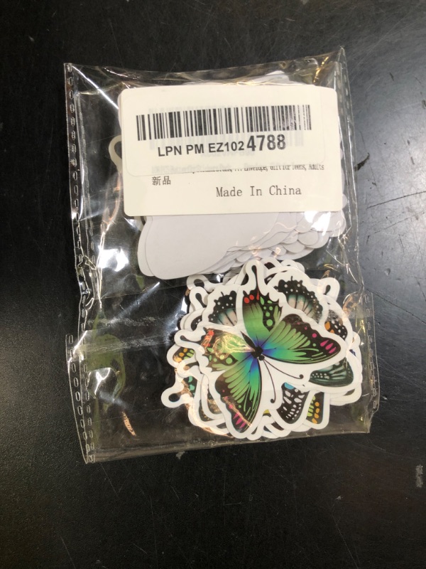 Photo 1 of 100 PCS Butterfly Stickers Pack, Colorful Lovely Waterproof Stickers for Laptop, Scrapbook, Window, Butterfly Sticker for Water Bottle, Envelope, Gift for Teens, Adults