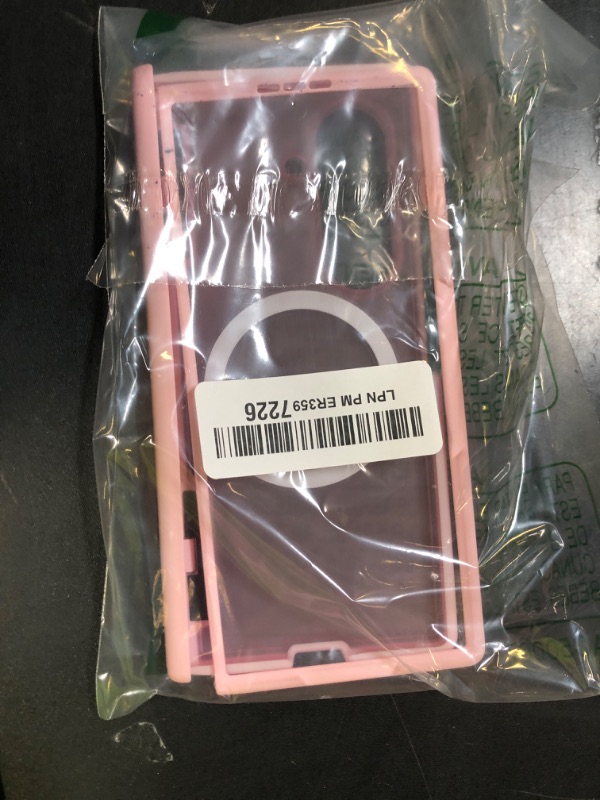 Photo 1 of for Samsung Galaxy Z Fold 7 Case [Compatible with MagSafe] [Hinge Protection] [Built-in HD Screen Protector] Translucent Hard Shockproof Magnet Phone Cover for Zfold 7 - Pink