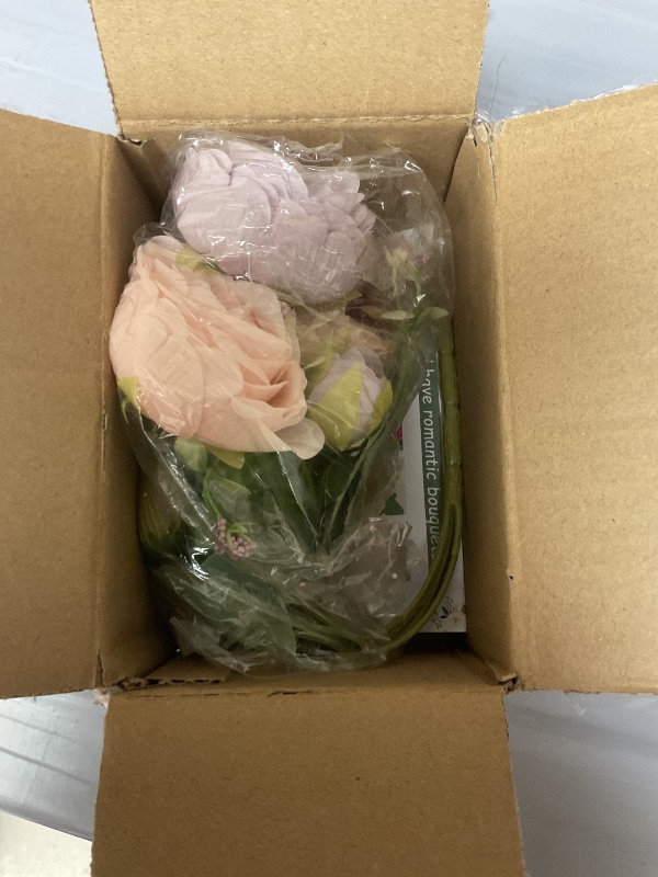 Photo 1 of MARTINE MALL 2 Packs Peonies Artificial Flowers, Pinkish-Purple Artificial Peonies, Silk Peonies Flowers Fake Peonies Artificial Flowers Peonies Bouquet for Centerpiece Table Wedding Party Home Decor