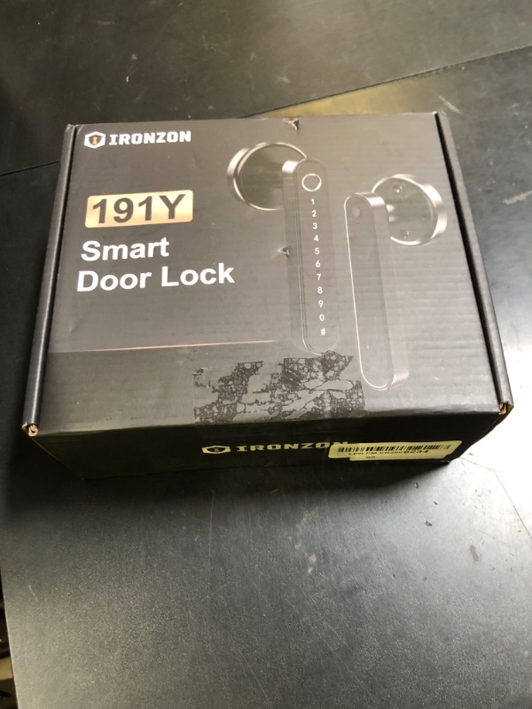 Photo 1 of IRONZON Fingerprint Door Lock with Handle Smart Door Lock with Keypad for Home Hotel Office Apartment Bedroom