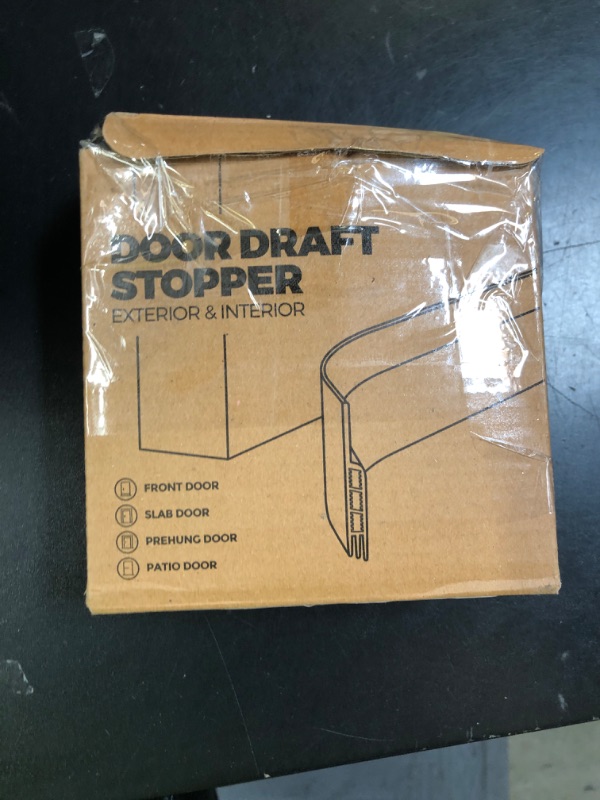Photo 1 of Holikme Door Draft Stopper Under Door Draft Blocker Insulator Doors Sweep Weather Stripping Noise Stopper Strong Adhesive, White