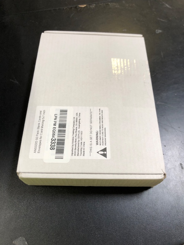 Photo 1 of ANSSDO Blank Note Cards and Envelopes 5x7" NOT FOLDED, Heavyweight White Cardstock with Envelopes for Invitations Card Making Supplies and Office Stationery Cards with Envelopes