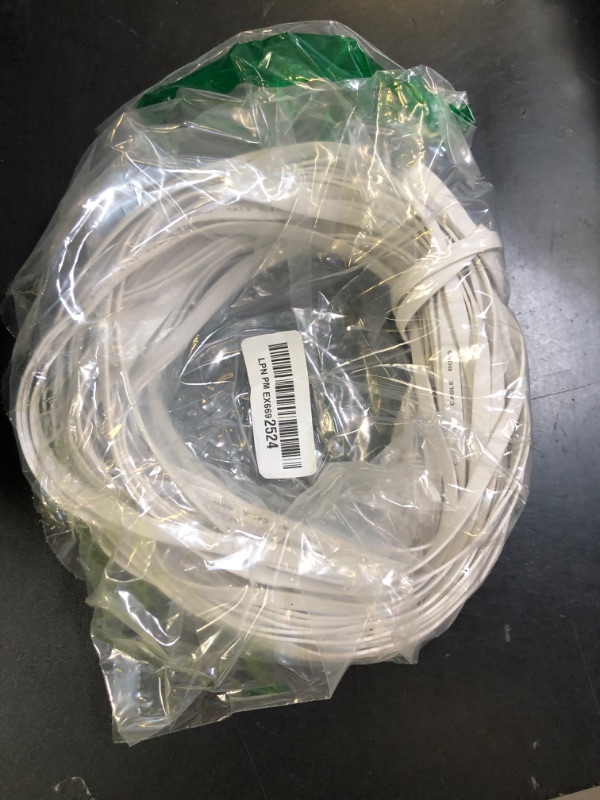 Photo 1 of Jadaol Cat 6 Ethernet Cable, Outdoor & Indoor 10Gbps Support Cat8 Cat7 Network, RJ45 Internet LAN Computer Patch Cable for Router, Modem, Switch, Gaming Consoles (Round, White, 75ft)