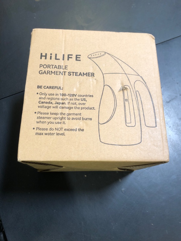 Photo 1 of HiLIFE Steamer for Clothes, Portable Handheld Design, 240ml Big Capacity, 700W, Strong Penetrating Steam, Removes Wrinkle, for Home, Office(ONLY FOR 120V)