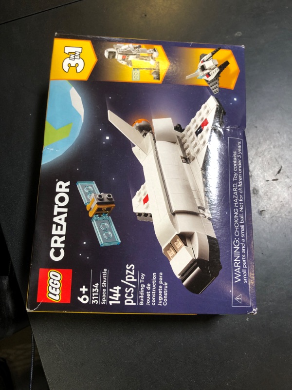 Photo 1 of LEGO Creator 3 in 1 Space Shuttle Toys - Space Toys Building Set for Boys & Girls, Ages 6+ - Option to Build 2 Spaceships or Astronaut - Educational Gift for Kids Birthday & Holidays - 31134