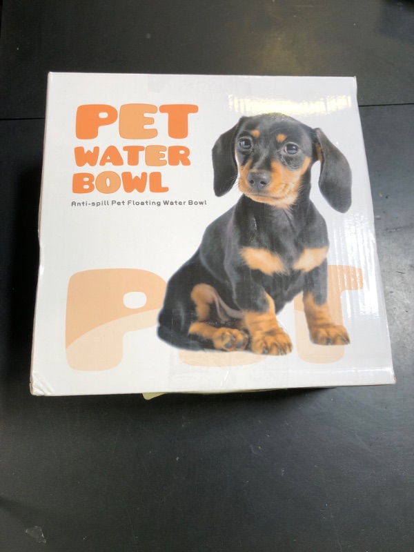Photo 1 of 2L/70oz Dog Water Bowl No Spill Slow Water Feeder,Large Capacity Pet Water Dispenser,Pet Water Bowl for Vehicle/Outdoor/Indoor(Pink)