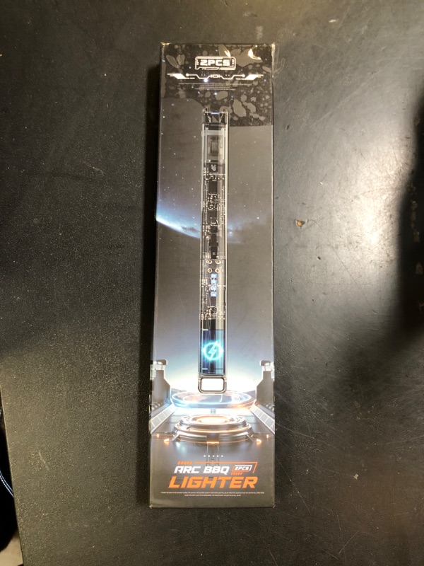 Photo 1 of KTEBO® 2 Pack Electric Candle Lighters - Rechargeable USB-C Arc Lighters with LED Display & Transparent See-Through Tech Design, Windproof Flameless Long Lighter for Candles,BBQ,Camping,Stoves, Blue