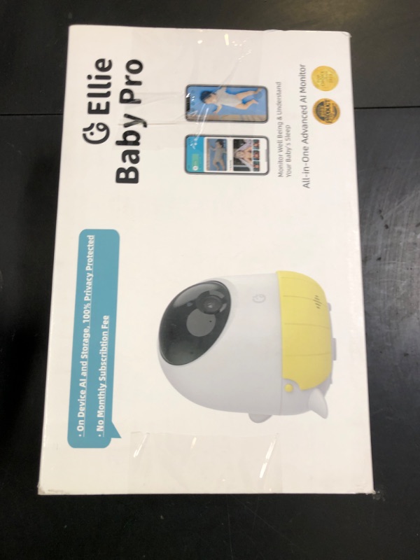 Photo 1 of Ellie Baby Monitor,Covered Face Alert, Auto Photo Capture, 2K HD, Cry Soothing, 2-Way Talk, Virtual Fence, Night Vision, Temp Humidity, Breathing Detection