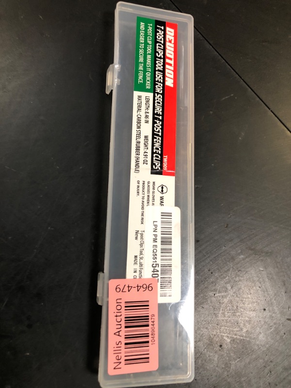 Photo 1 of DEUOTION T-post Clips Tool, Fixing Fence Clip and Wire Steel Bender T-post Handheld Twisting Tool, Multi Functional Bender