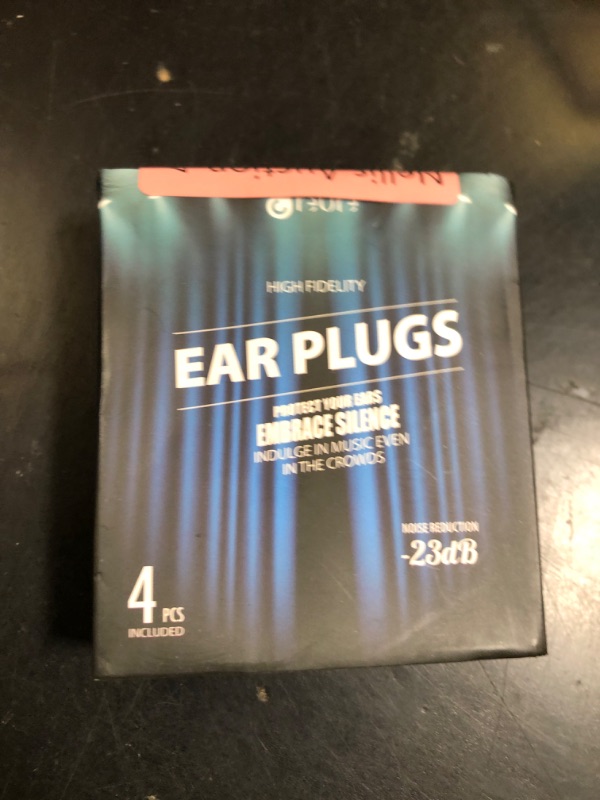 Photo 1 of Reure High Fidelity Concert Ear Plugs, Noise Cancelling Silicone Ear Plugs 2 Pairs Great for Concerts Loud Music, Musicians, Motorcycles, Airplanes, Raves, Hearing Protection -23 dB