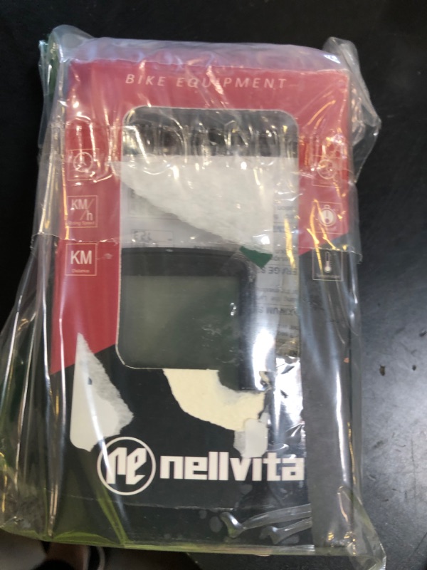 Photo 1 of Nellvita Wireless Bike Computer, 20 Multi-Functions, Real Waterproof Bicycle Speedometer, Cycling Odometer with 3'' Large LCD Display(Simple to Read), Easy to Use