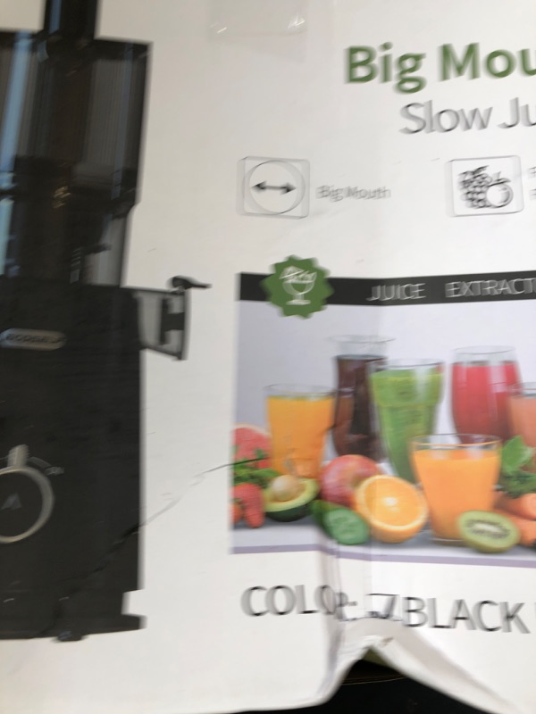 Photo 1 of Juicer Machines, ECOSELF Large Feed Chute for Family Needs, Professional Hands Free Cold Press Juicer For Whole Fruits & Vegetables, Self Feeding for Juice Extractor Machine, Easy to Clean