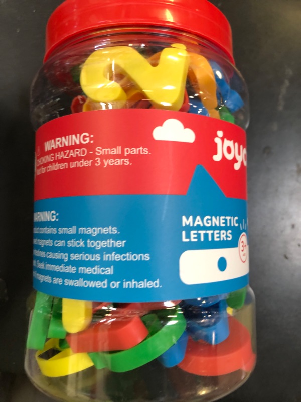 Photo 1 of JoyCat 78 Pieces Magnetic Letters Numbers Alphabet Fridge Magnets ABC 123 Preschool Educational Learning Plastic Colorful Toy Set Uppercase Lowercase Math Symbols for Toddlers Kids