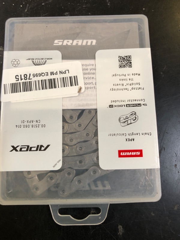 Photo 1 of SRAM RED AXS Chain - 12-Speed, 114 Links, Flattop, Silver