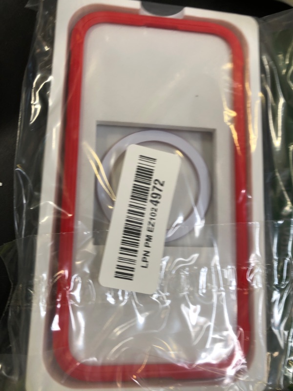 Photo 1 of Miracase Magnetic for iPhone 15 Pro Max Case 6.7'' [Compatible with Magsafe] Full-Body Military Drop Proof for iPhone 15 ProMax Case with Built-in 9H Tempered Glass Screen Protector,Red