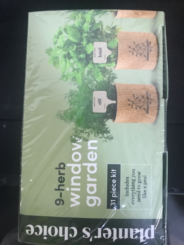 Photo 1 of Planters' Choice 9 Herb Indoor Window Garden Kit - House Plants Seeds - Best Unique Gift Ideas for Women,Mom, Friend, Her, Birthday, Housewarming, Mother - New Home Kitchen Gifts - Live Plant Starter