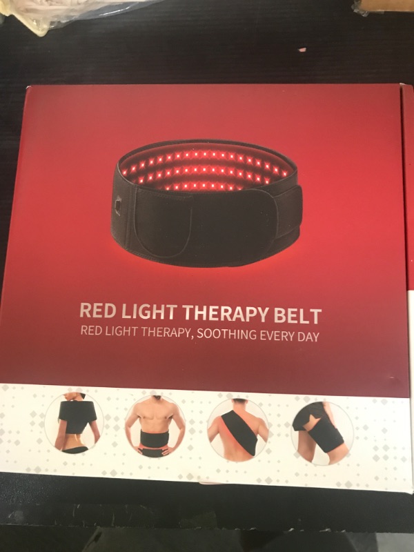 Photo 1 of Red Light Therapy for Body, Infrared Light Therapy for Shoulder Waist Muscle Pain Relief, Upgraded 3 in 1 Led Beads, 660nm Red Light &850nm Near Infrared Light Therapy Belt Wrap Timer Remote Control