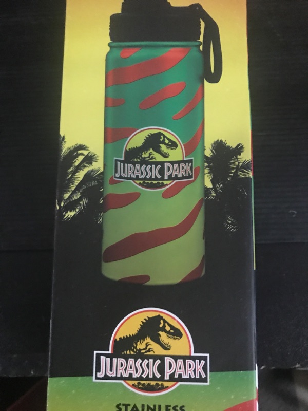 Photo 1 of Official Jurassic Park Movies Bottle 500ml - 17 oz | Jurassic Park Water Bottle Kids | Jurassic Park Merchandise | Dinosaur Water Bottle | Jurassic World Rebirth
