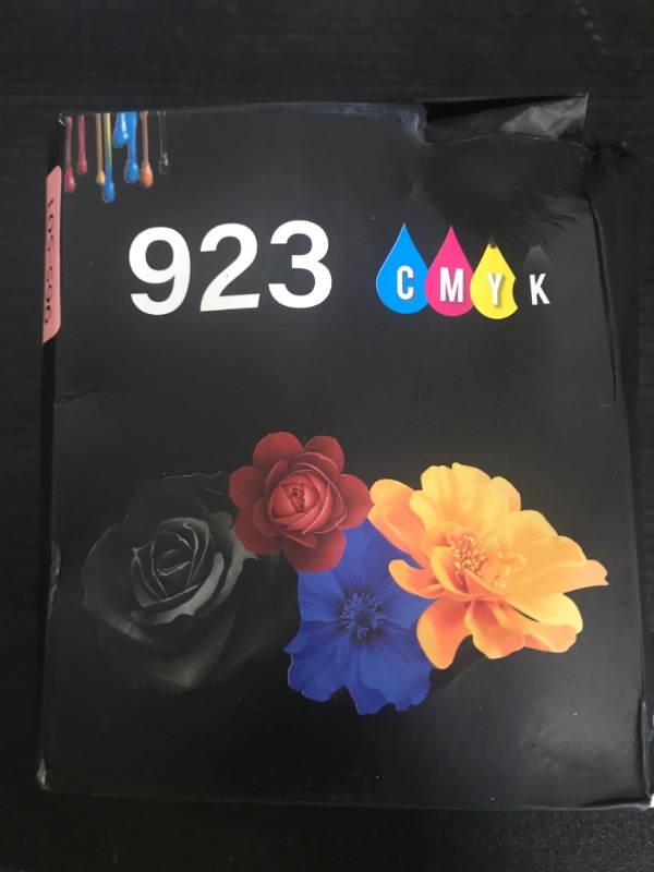 Photo 1 of AMAZINK 4 Pack Ink Cartridge Compatible for 923XL 923. Includes Black, Cyan, Magenta and Yellow Cartridges. 923e Works with Printers OfficeJet 8120, 8130, OfficeJet Pro 8135e, 8138e, 8122e.