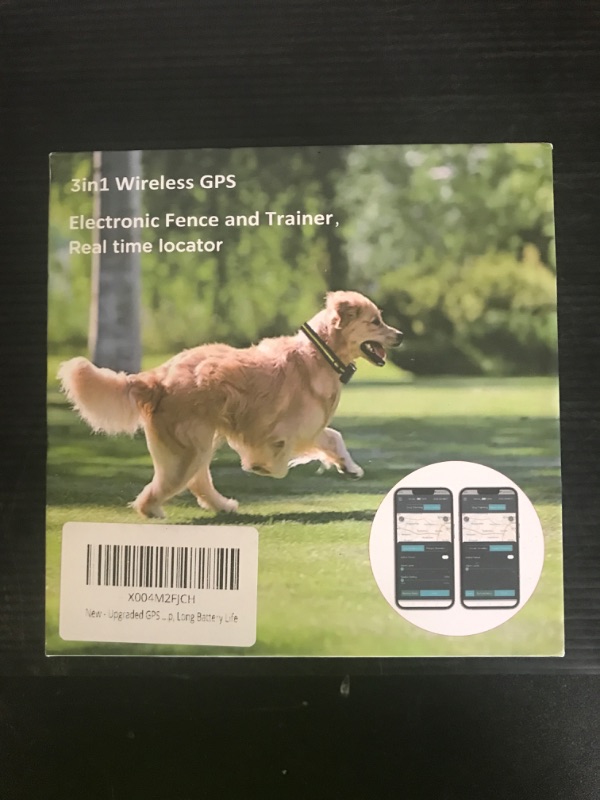 Photo 1 of Upgraded GPS Dog Fence & Tracking Collar System - No Subscription Required, Customizable Boundaries via App, Waterproof Rechargeable Collar with Remote Training, 1-Minute Setup, Long Battery Life