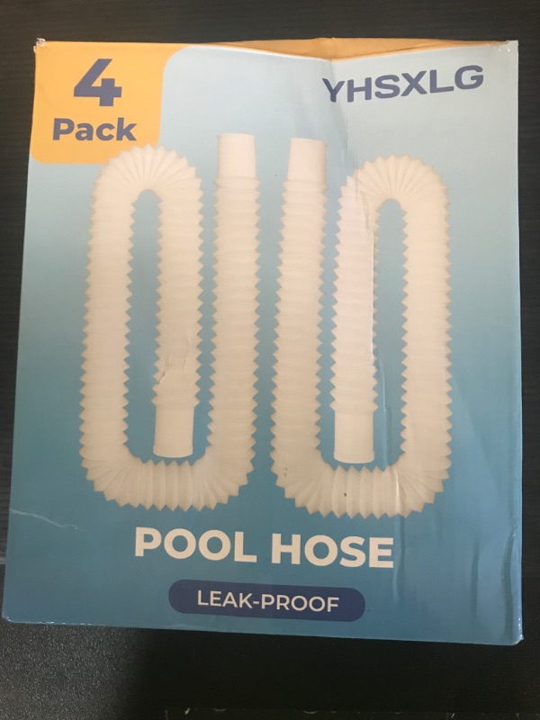 Photo 1 of Pool Hoses for Above Ground Pools, 1.25 x 51 Inch Hose for Filter Pump, Compatible with Filter Pump 607, 637 (4 Hoses + 8 Metal Clamps)