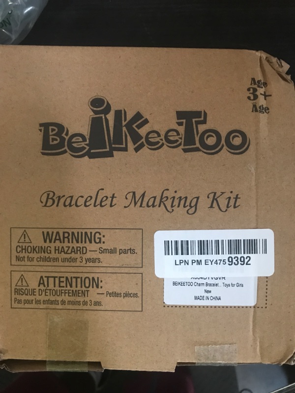 Photo 1 of BEIKEETOO Charm Bracelet Making Kit for Girls 8-12, DIY Bead Jewelry Making Kit with Box, Arts and Crafts for Kids 6-8 Gifts for Girl Toys Age 6 7 8 9 10 11 12 Festival Birthday