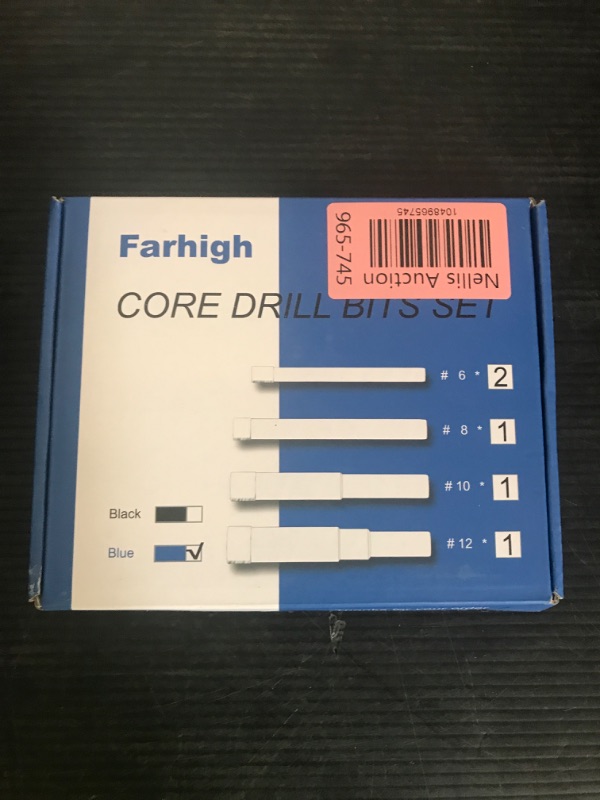 Photo 1 of 6 PCs Diamond Drill Bits Set for Porcelain, Ceramic, Glass & More - Versatile Tile Drill Bits for Efficient, Precise Drilling