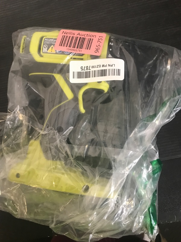 Photo 1 of RYOBI ONE+ 18V Cordless 1/2 in. Drill/Driver (Tool Only) PCL206B Black Green